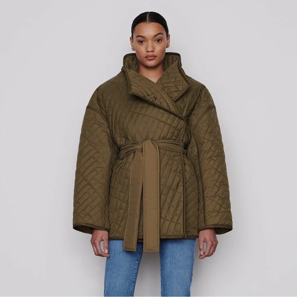 Frame Denim Olive Quilted Jacket